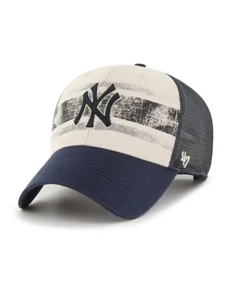 Men's '47 Brand Navy New York Yankees Breakout Mvp Trucker Adjustable Hat