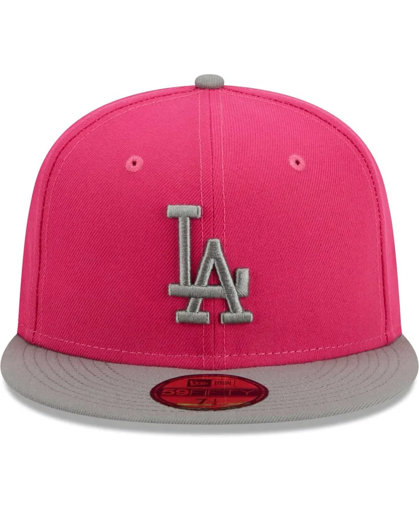 Men's New Era Pink Los Angeles Dodgers Two-Tone Color Pack 59FIFTY Fitted Hat