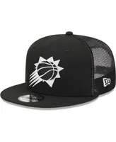 Men's New Era Black Phoenix Suns Evergreen 9FIFTY Trucker Snapback Hat