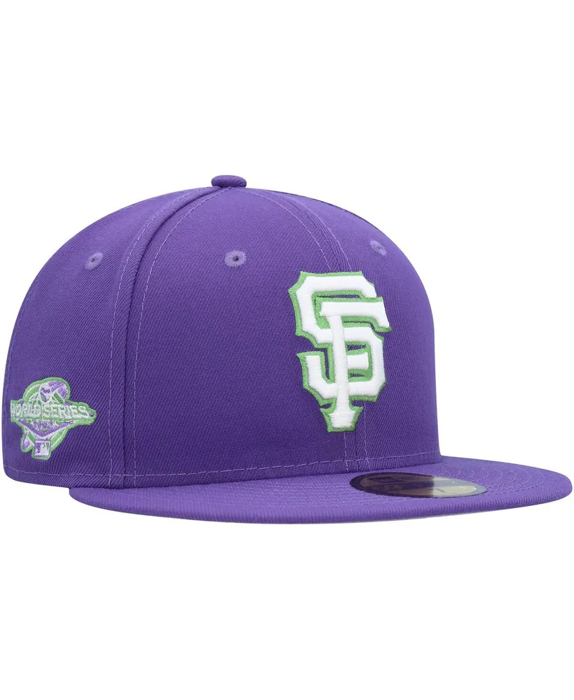 Men's New Era Purple San Francisco Giants Lime Side Patch 59FIFTY Fitted Hat