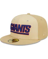 Men's New Era Khaki New York Giants Raffia Front 59FIFTY Fitted Hat