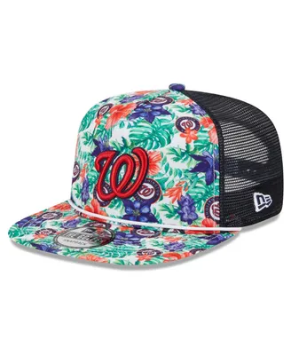 Men's New Era Washington Nationals Tropic Floral Golfer Snapback Hat