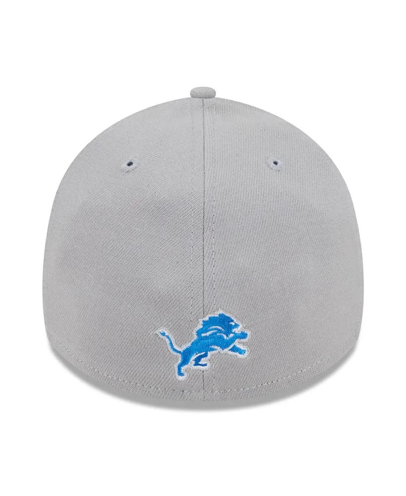 Men's New Era Silver Detroit Lions City Originals 39THIRTY Flex Hat