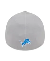 Men's New Era Silver Detroit Lions City Originals 39THIRTY Flex Hat