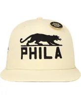 Men's Physical Culture Cream Philadelphia Panthers Black Fives Fitted Hat