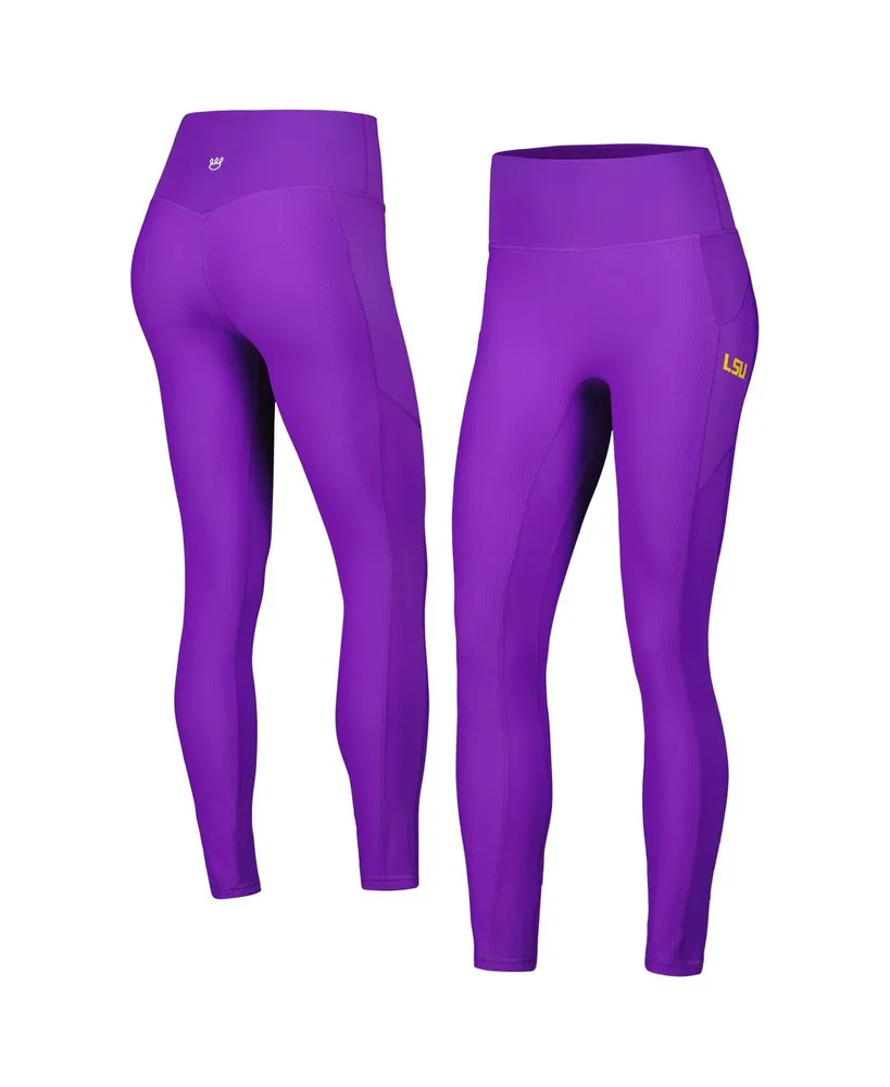 Women's ZooZatz Purple Clemson Tigers Pocketed Leggings