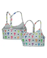 Women's Terez Gray Philadelphia Phillies Tlc Rainbow Bra