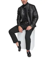 Marc New York Men's Bantam Racer Style Lamb Leather Jacket