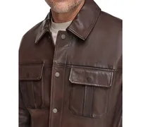 Marc New York Men's The Mogador Leather Overshirt