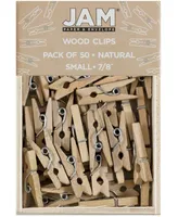 Jam Paper Wood Clip Clothespins - Small - 0.88