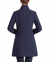 Kimi + Kai Women's Nora Stand Collar Boucle Wool Coat