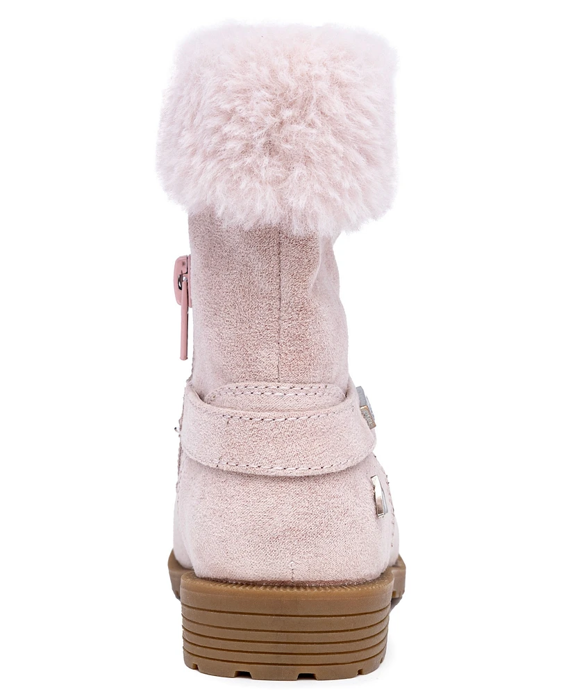 Nautica Toddler Girls Cosima Cold Weather Faux Fur Boots