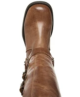 Steve Madden Women's Brocks Buckled Mid-Calf Moto Boots