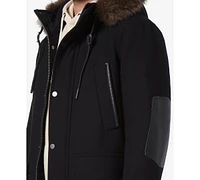 Marc New York Men's Dawson Hooded Parka with Faux-Leather & Faux-Fur Trim