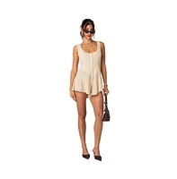 Veronica textured romper