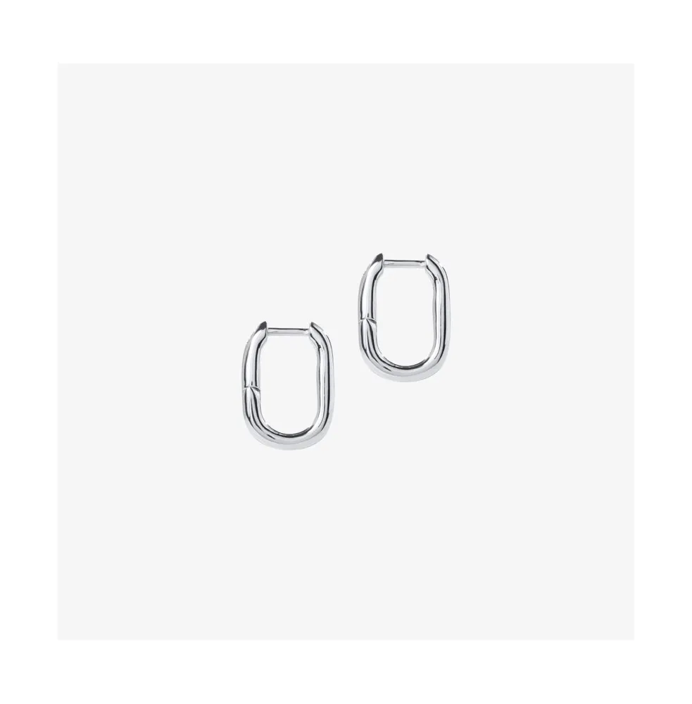 Ana Luisa Sterling Silver Elongated Mini Hoops - Rox Mini Silver