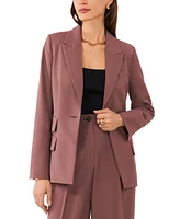 1.state Women's Straight-Fit One-Button Tuxedo Blazer