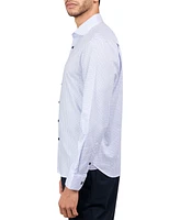 Michelsons of London Men's Regular-Fit Mini-Check Dress Shirt