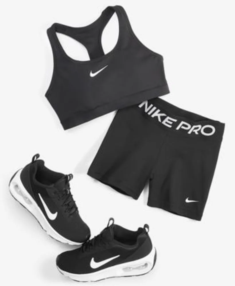 Nike Womens Swoosh Padded Medium Impact Sports Bra 3 Shorts Air Max Intrlk Lite Casual Sneakers From Finish Line