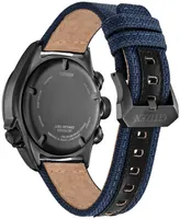 Citizen Men's Men's Promaster Land Eco-Drive Navy Nylon Strap Watch 47mm