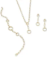 Wrapped in Love Diamond Circle Link Drop Earrings (1/2 ct. t.w.) in 14k Gold, Created for Macy's