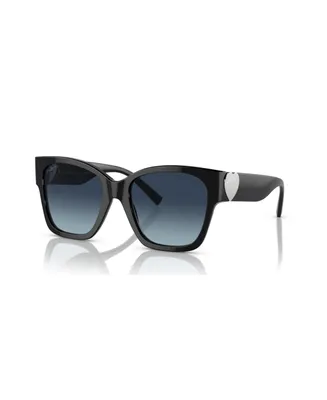 Tiffany & Co. Women's Polarized Low Bridge Fit Sunglasses, Gradient TF4216F