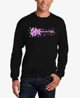 La Pop Art Men's Shake it Off Word Crewneck Sweatshirt