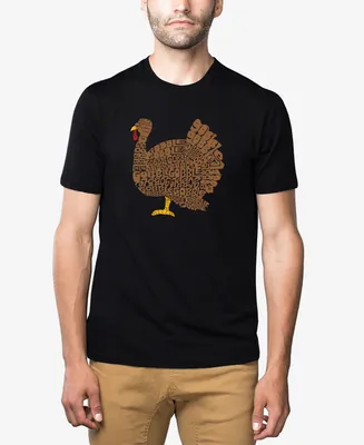 La Pop Art Men's Thanksgiving Premium Blend Word T-shirt