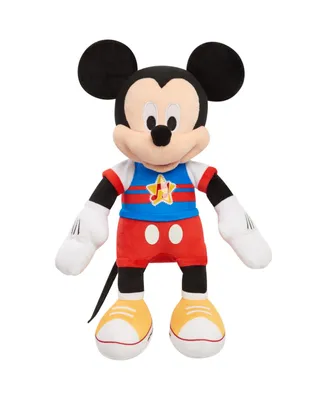 Disney Junior Mickey Mouse Funhouse Singing Fun Mickey Mouse 13" Lights and Sounds Feature Plushie, Sings The Wiggle Giggle Song