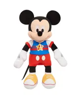 Disney Junior Mickey Mouse Funhouse Singing Fun Mickey Mouse 13" Lights and Sounds Feature Plushie, Sings The Wiggle Giggle Song