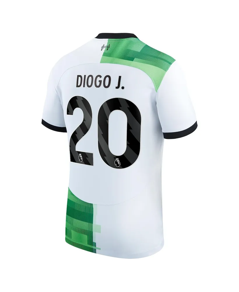 Men's Nike Diogo Jota White Liverpool 2023/24 Away Replica Player Jersey