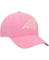 Big Girls '47 Brand Pink Carolina Panthers Rose Mvp Adjustable Hat