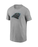 Men's Nike Heathered Gray Carolina Panthers Primary Logo T-shirt