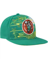 Men's Mitchell & Ness Kelly Green Boston Celtics Hardwood Classics Asian Heritage Scenic Snapback Hat