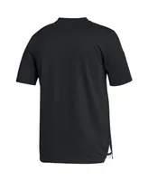 Men's adidas Black Charlotte Fc Henley Aeroready Polo Shirt