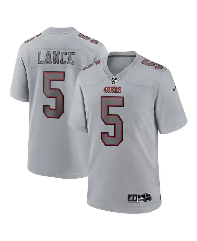 Men's Nike Trey Lance Black San Francisco 49ers Game Player Jersey