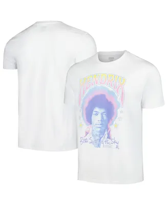 Men's White Jimi Hendrix Both Sides Of The Sky Pastel T-shirt