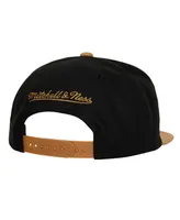 Men's Mitchell & Ness Black Vegas Golden Knights Core Team Ground 2.0 Snapback Hat