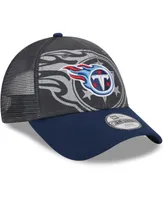 Big Boys and Girls New Era Graphite Tennessee Titans Reflect 9FORTY Adjustable Hat