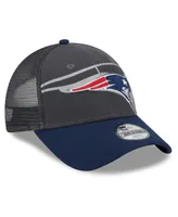 Preschool Boys and Girls New Era Graphite, Navy New England Patriots Reflect 9FORTY Adjustable Hat