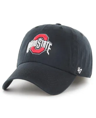 Men's '47 Brand Black Ohio State Buckeyes Franchise Fitted Hat