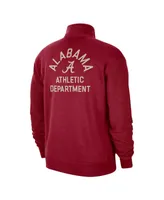 Men's Nike Crimson Alabama Tide Campus Athletic Department Quarter-Zip Sweatshirt