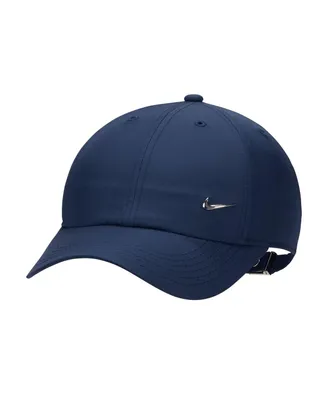 Big Boys and Girls Nike Navy Heritage86 Metal Swoosh Club Performance Adjustable Hat