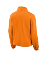 Women's Fanatics Tennessee Orange Volunteers Fleece Half-Zip Jacket