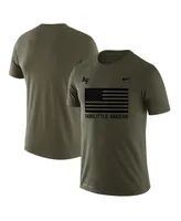 Men's Nike Olive Air Force Falcons Rivalry Flag Legend Performance T-shirt