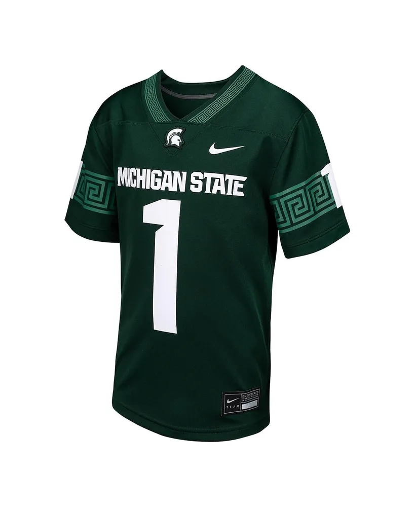 Toddler Boys and Girls Nike #1 Green Michigan State Spartans Untouchable Football Jersey