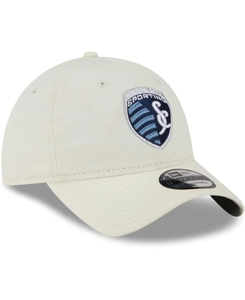 Men's New Era Cream Sporting Kansas City Core Classic 2.0 Adjustable Hat