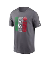 Men's Nike Heather Gray San Francisco 49ers vs. Arizona Cardinals Essential Mexico Game T-shirt