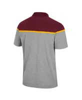 Men's Colosseum Heather Gray Minnesota Golden Gophers Chamberlain Polo Shirt