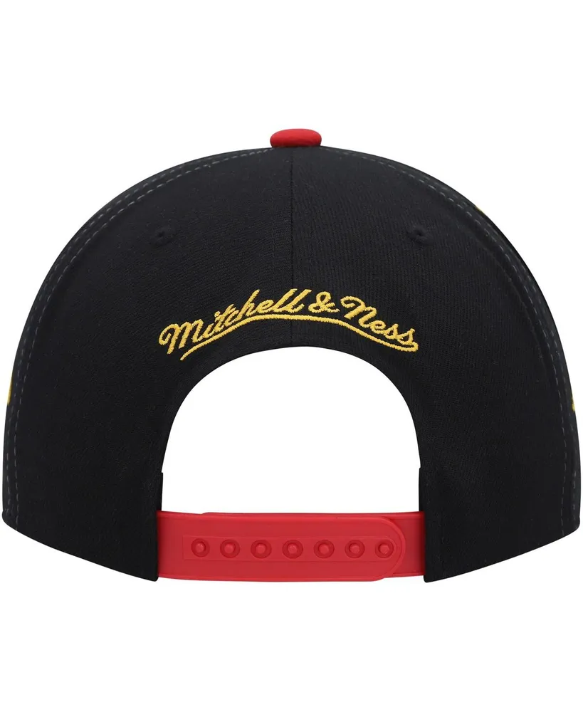 Men's Mitchell & Ness Black La Galaxy Jersey Hook Snapback Hat